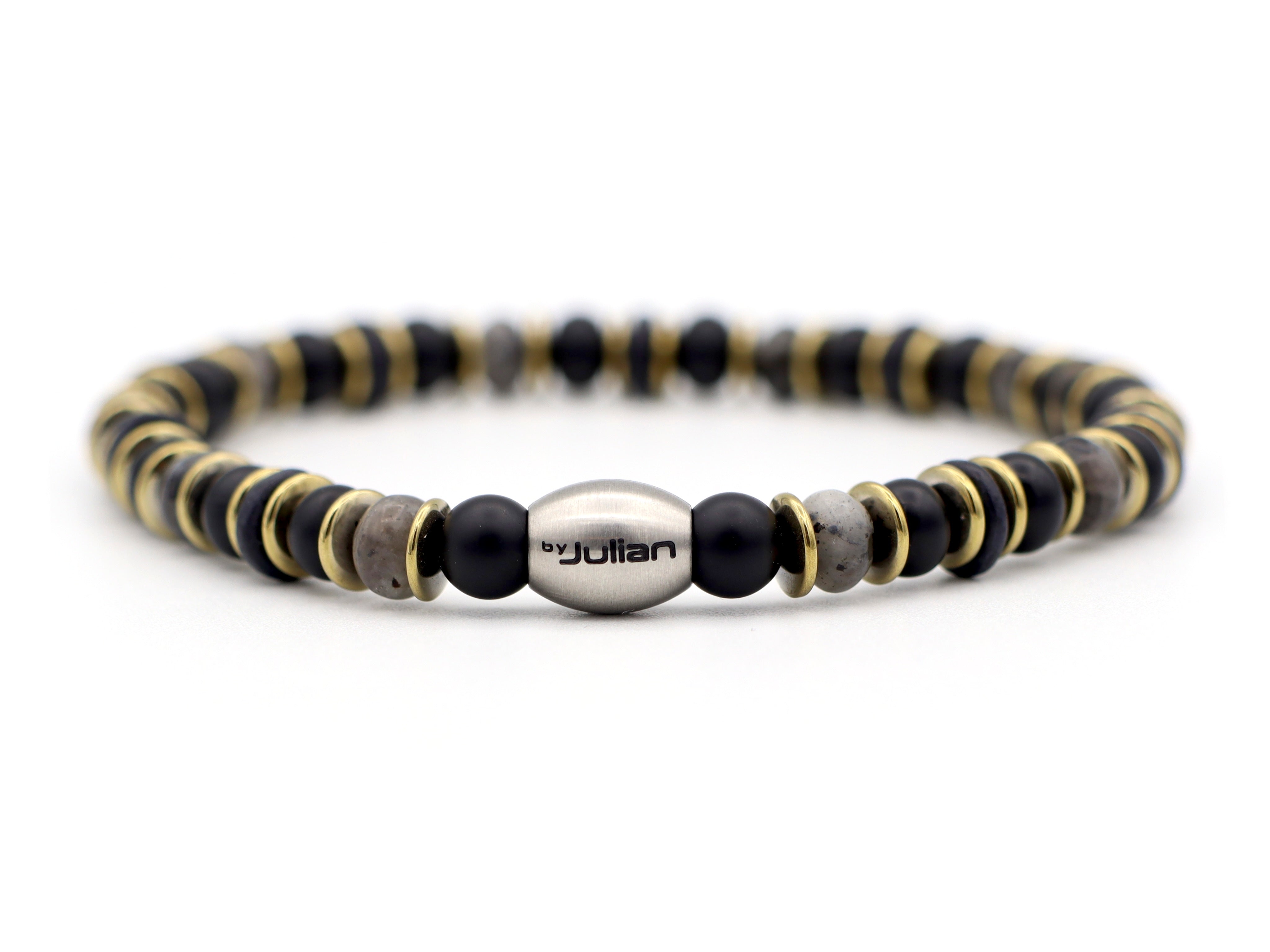 Enam segara labradoriet,onyx (zilver of goud)