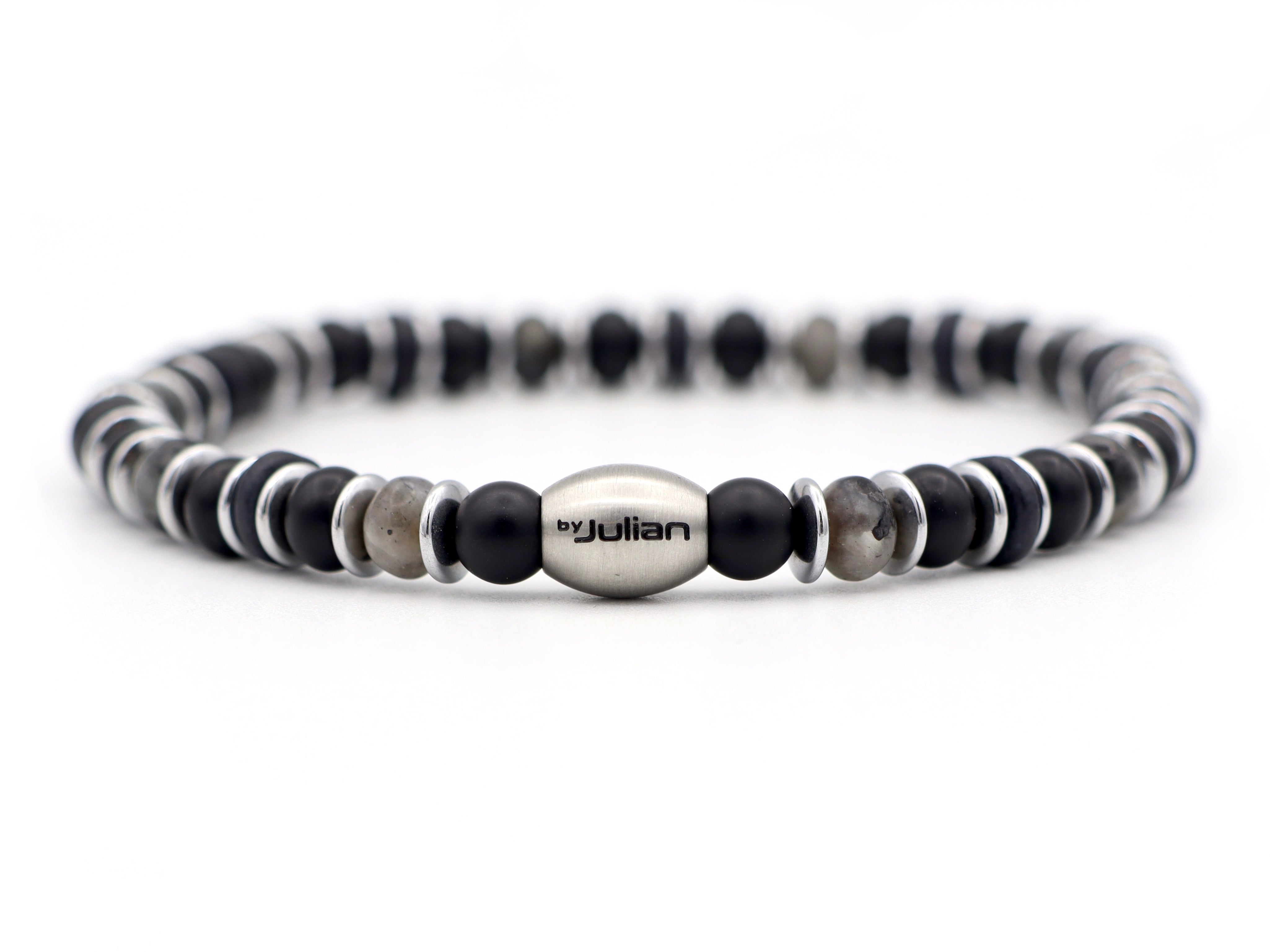 Enam segara labradoriet,onyx (zilver of goud)