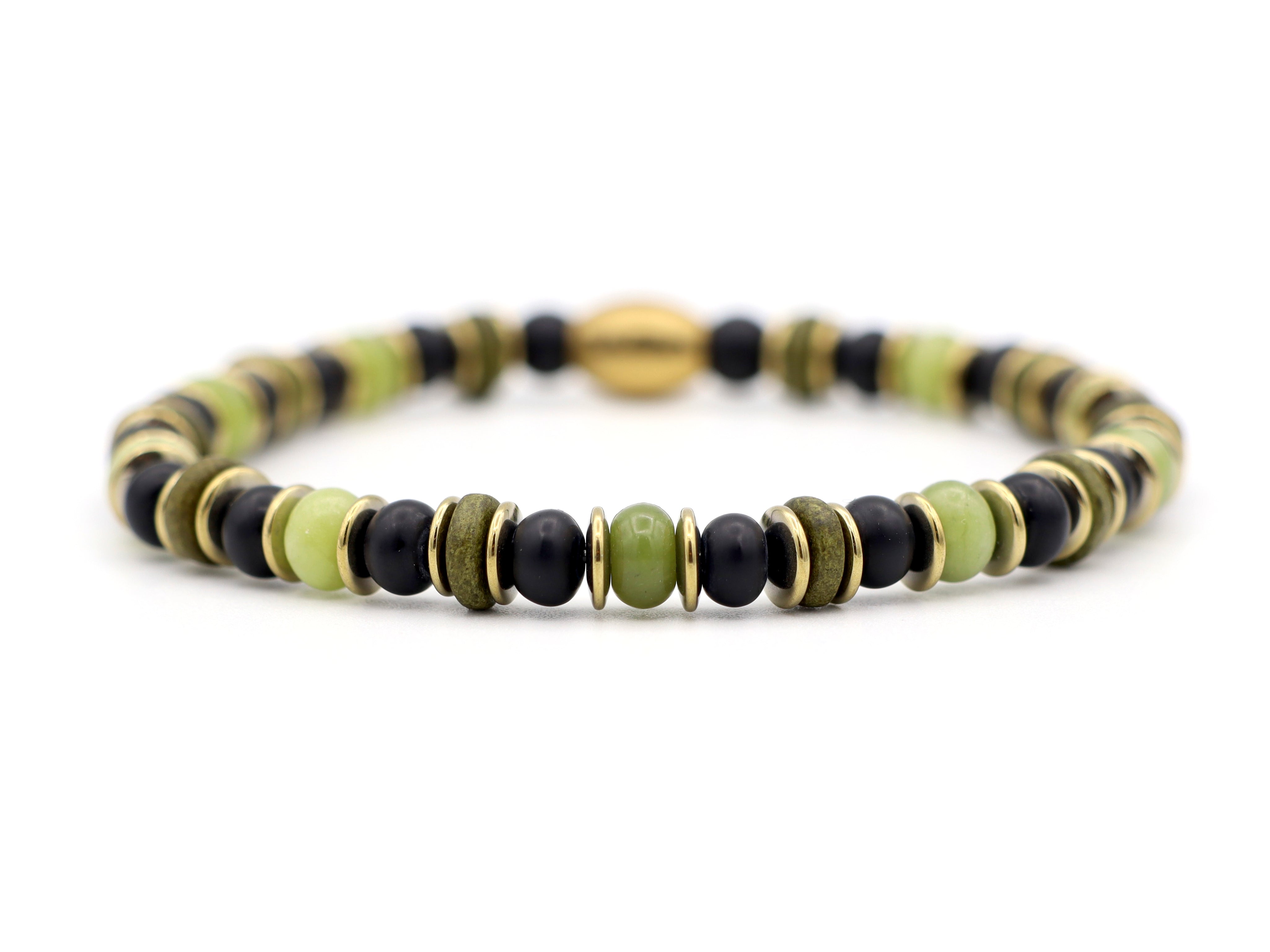 Enam segara serpentine, onyx (silver or gold)