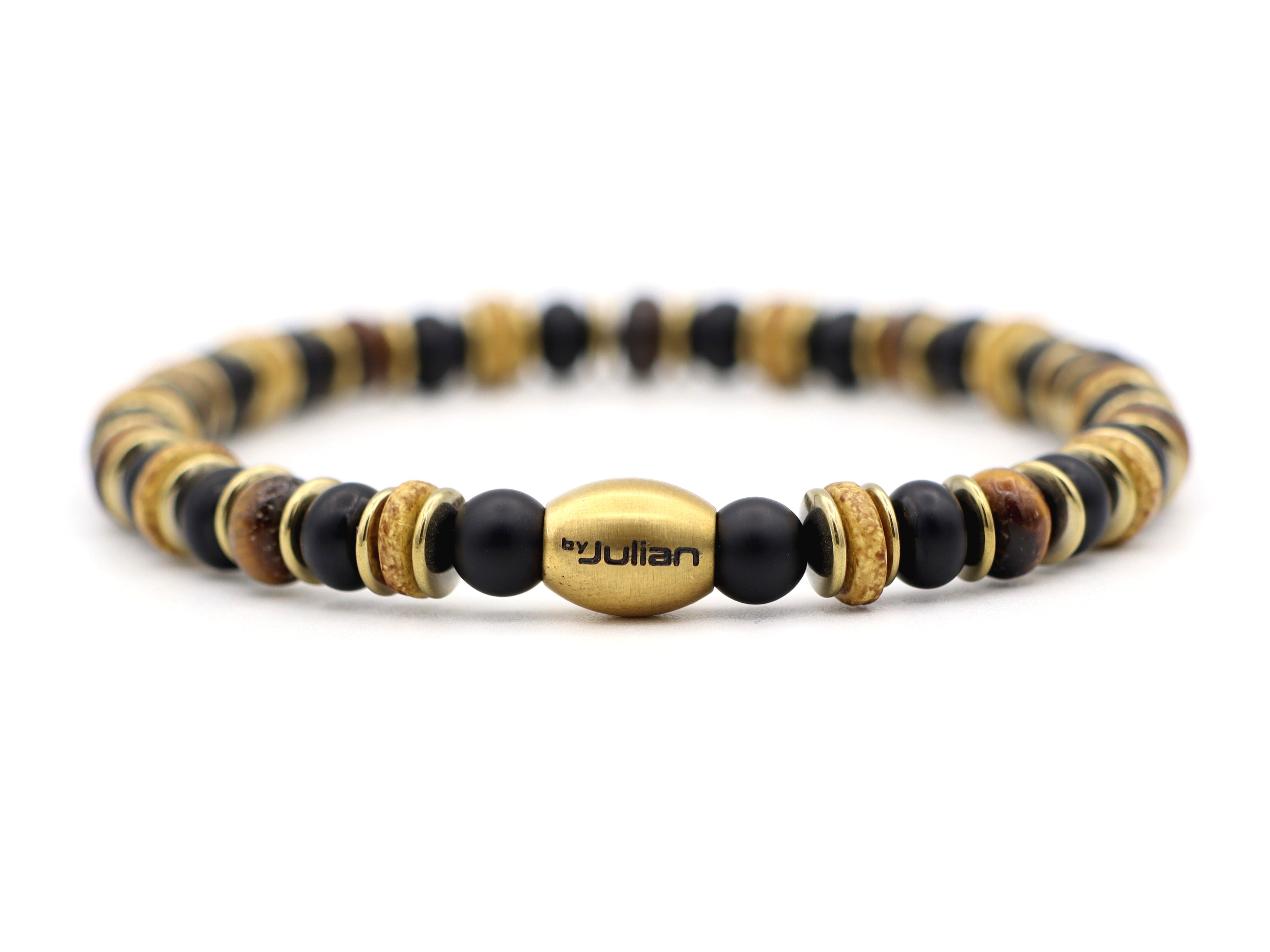 Enam segara tijgeroog,onyx (zilver of goud)