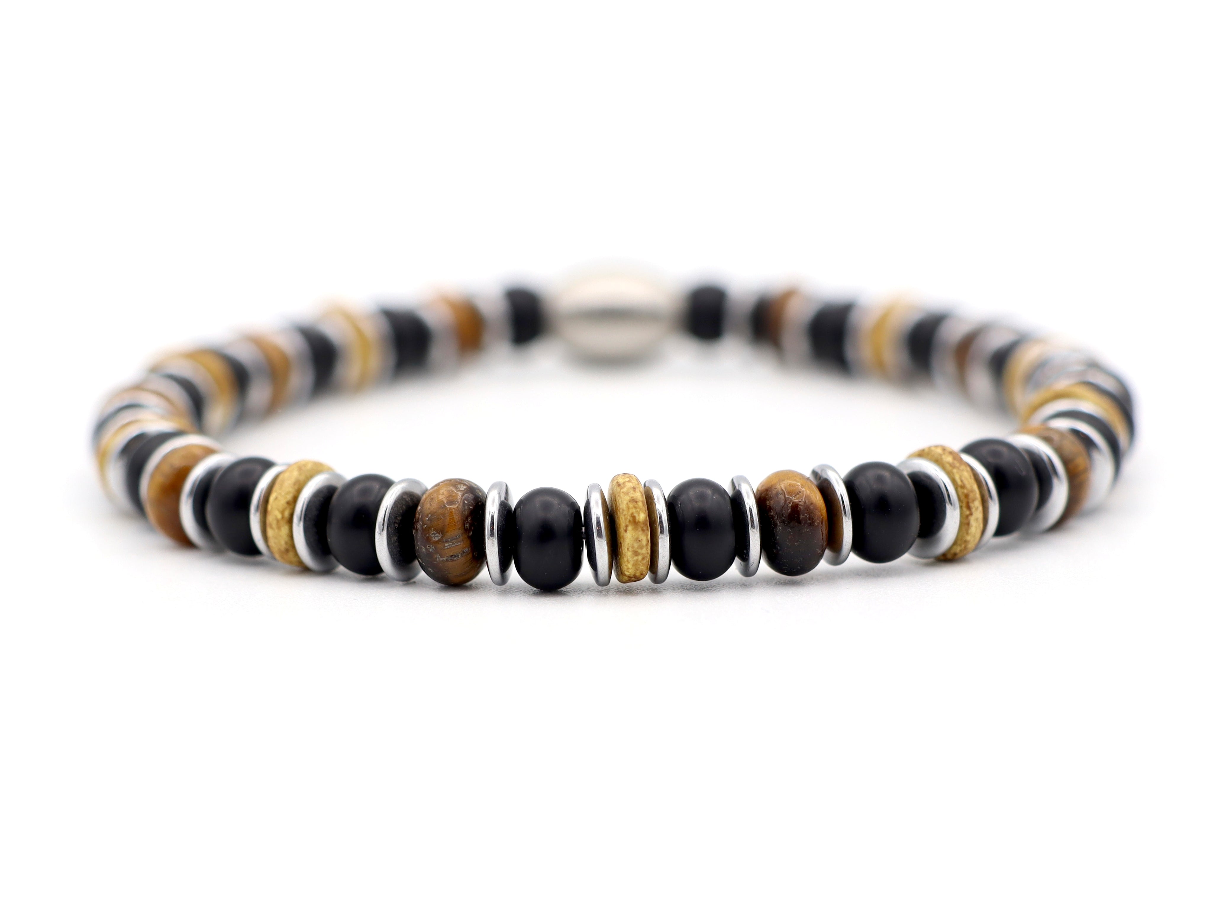 Enam segara tijgeroog,onyx (zilver of goud)