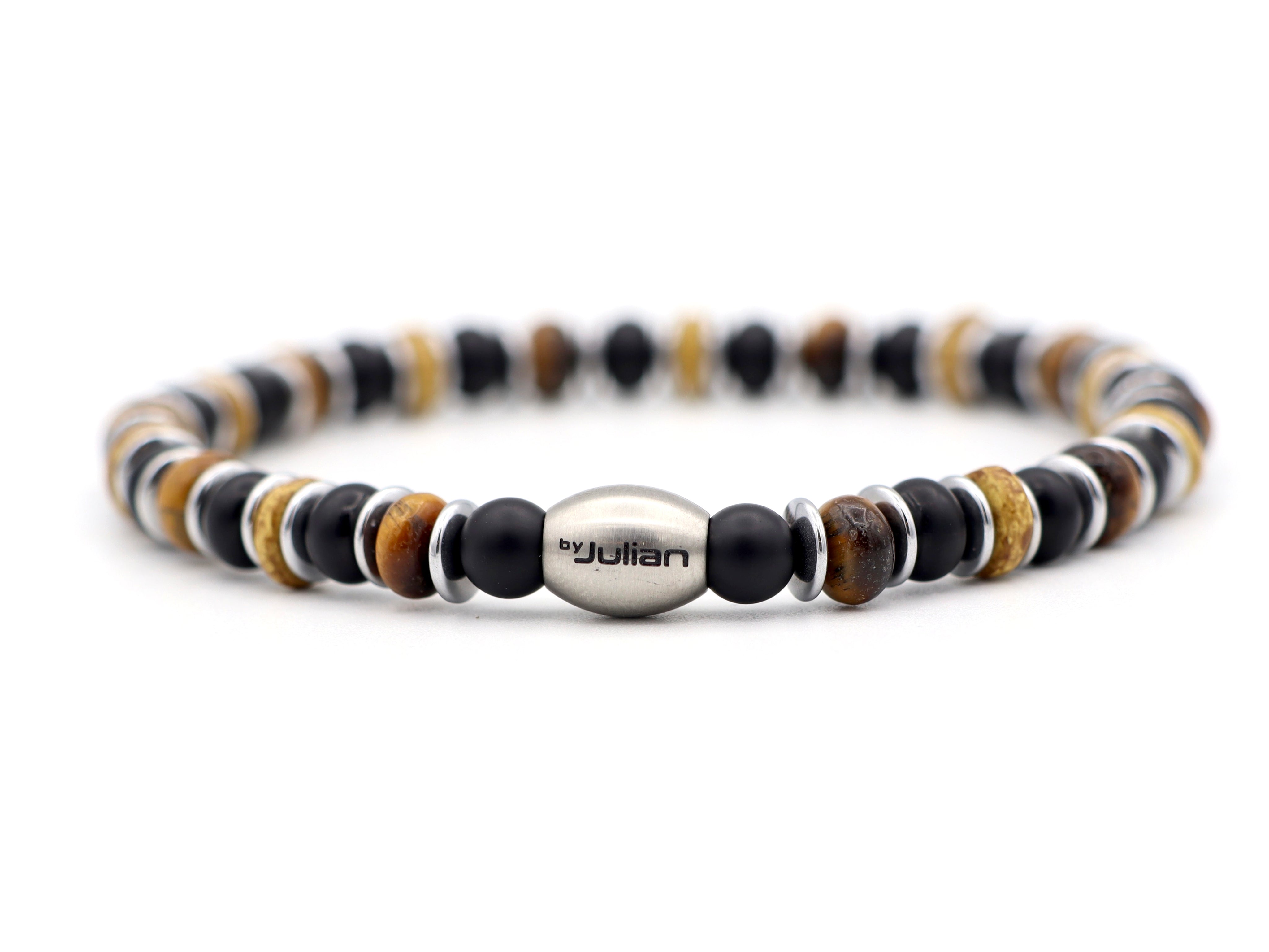 Enam segara tijgeroog,onyx (zilver of goud)