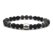 Nane Bayang matt onyx, silver or gold