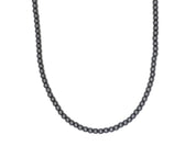 ketting Rantai Empat hematiet (4mm), roestvrij staal