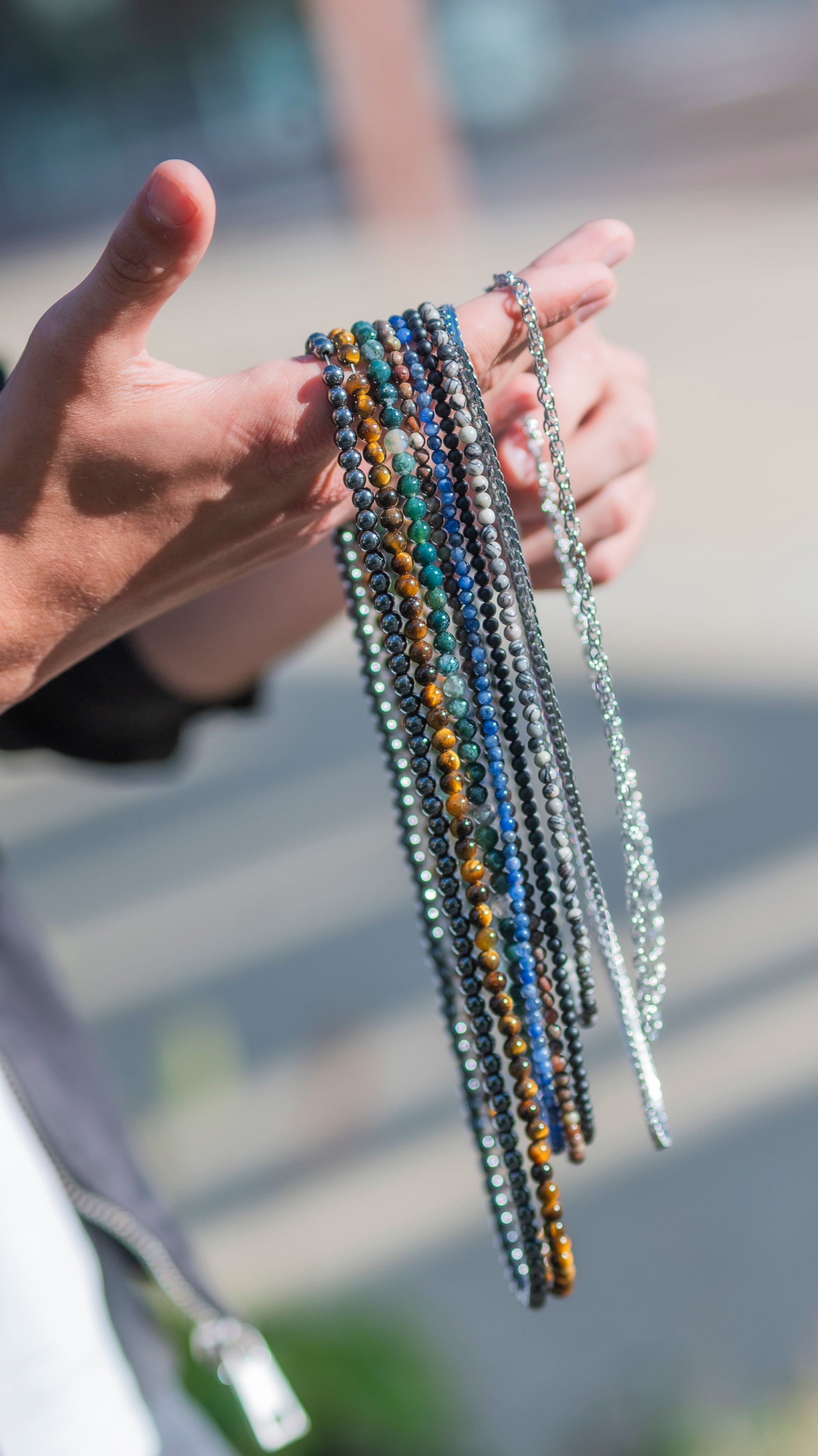 ketting Rantai Enam Sodaliet (6mm), roestvrij staal