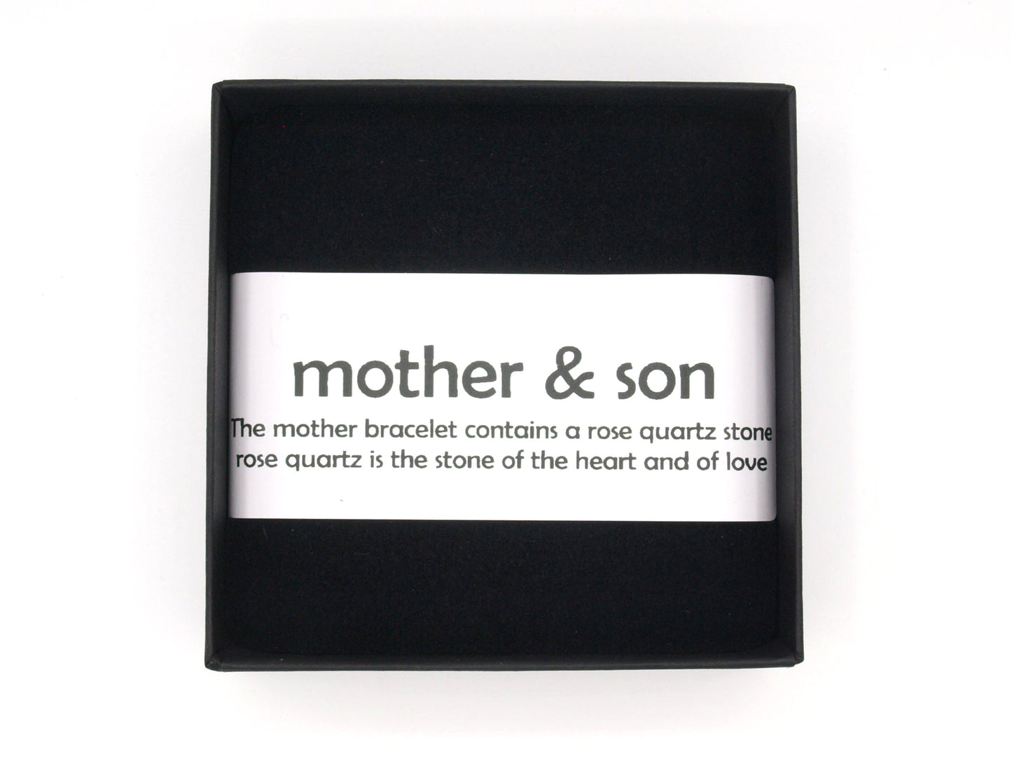Mother and son bracelet set Larvikite
